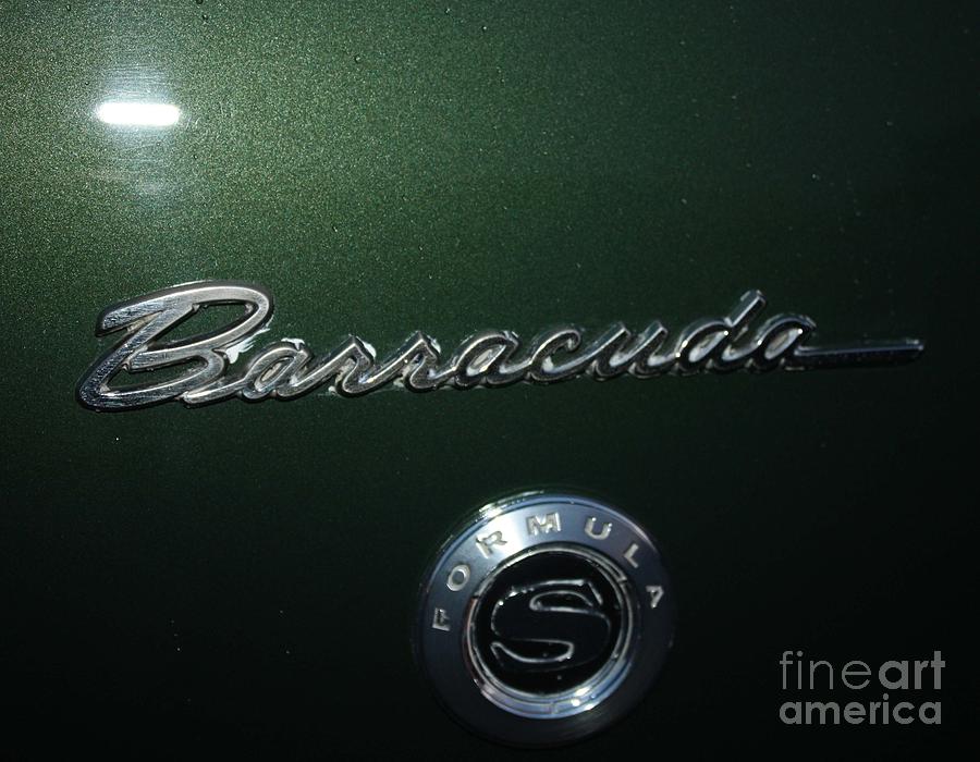 1969 Barracuda Formula S Logo Photograph by John Telfer