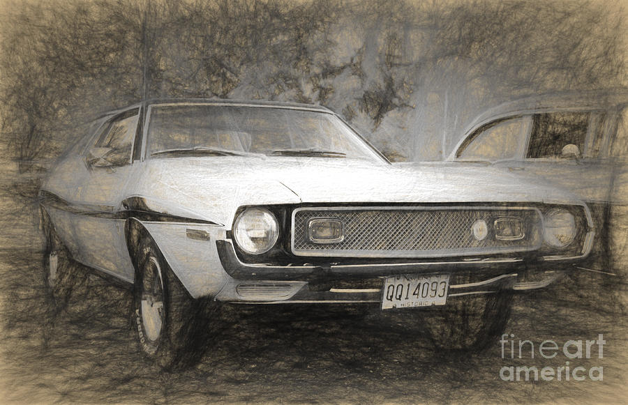 1969 Ford Mustang Digital Art by Perry Van Munster