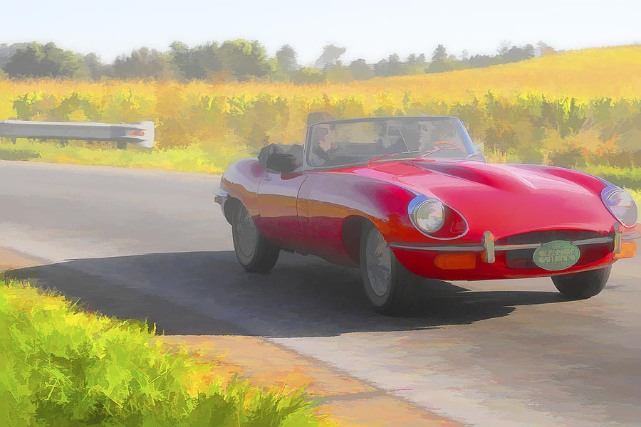 1969 Jaguar XKE Convertible Photograph by Jack R Perry