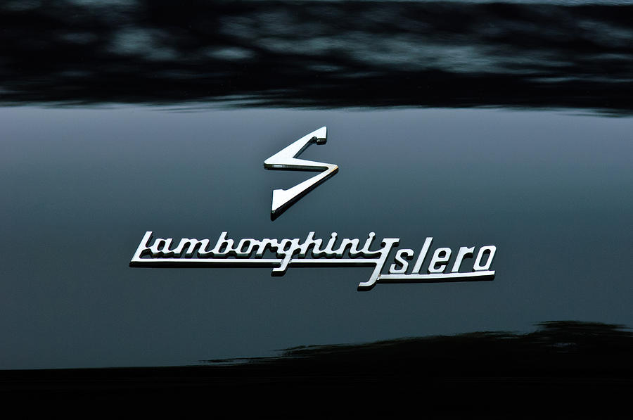 1969 Lamborghini Islero Emblem Photograph by Jill Reger