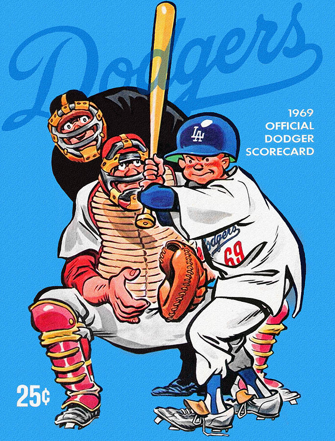 Vintage 1955 Brooklyn Dodgers Official Program and Scorecard