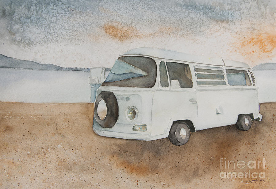 1969 Volkswagen Bus Painting by Jordan Parker | Pixels