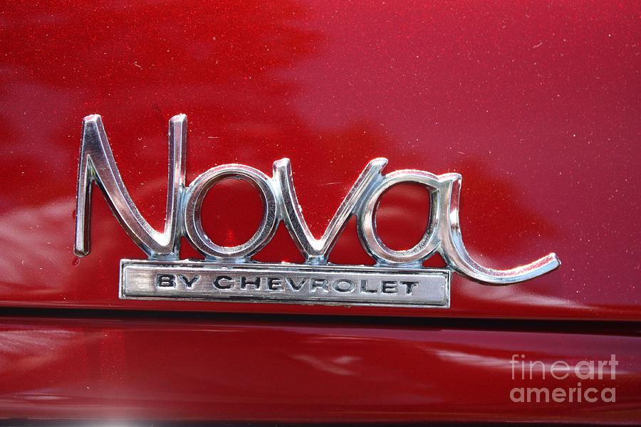 1970 Chevy Nova Logo Photograph by John Telfer