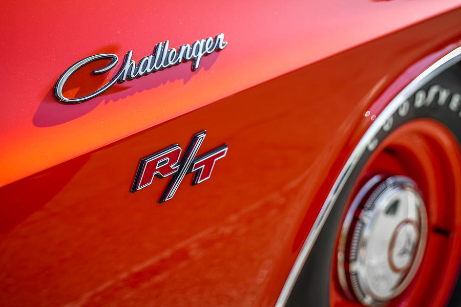 1970 Dodge Challenger Emblem Photograph by Ron Pate