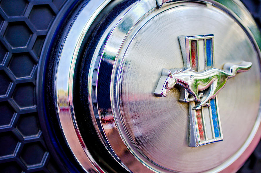 1970 Ford Mustang Mach 1 Emblem Photograph by Jill Reger
