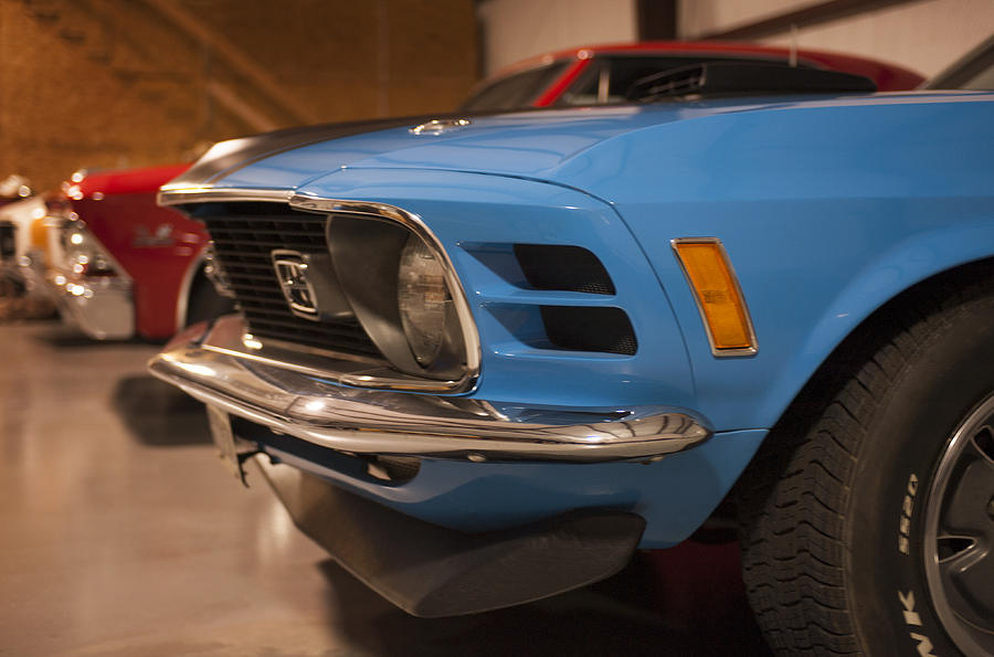 1970 Mustang Mach 1 And Other Classics Hidden In a Garage Photograph by Todd Aaron