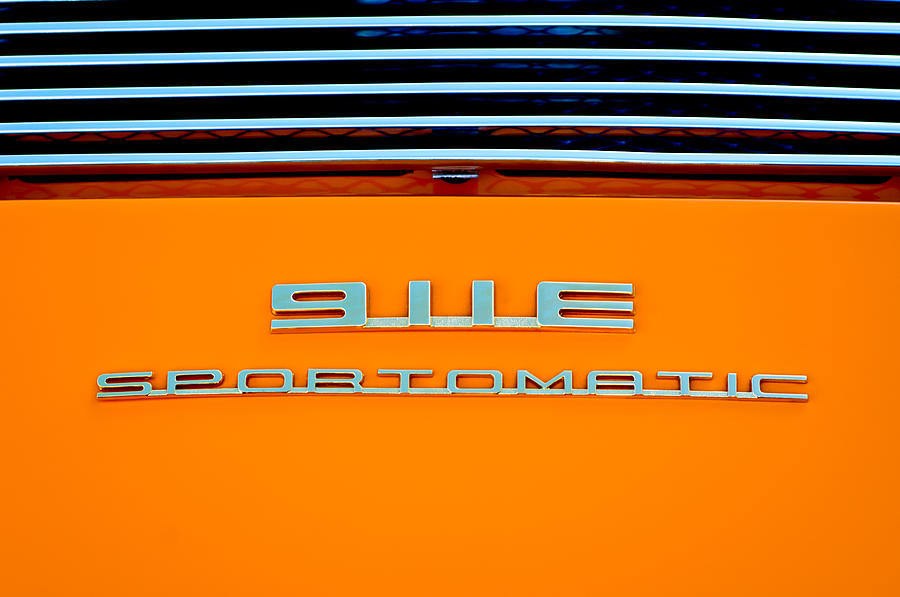 Transportation Photograph - 1970 Porsche 911 E 22 Coupe Sportomatic Emblem -0297c by Jill Reger