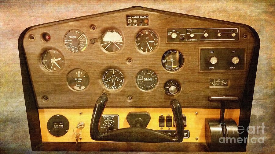 Transportation Photograph - 1970s Flight Simulator  by Liane Wright