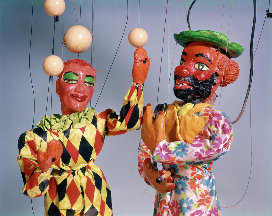 Still Life Photograph - 1970s Marionette Puppet Show Circus by Vintage Images