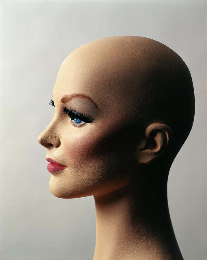 1970s Profile Of Bald Female Mannequin Photograph by Vintage