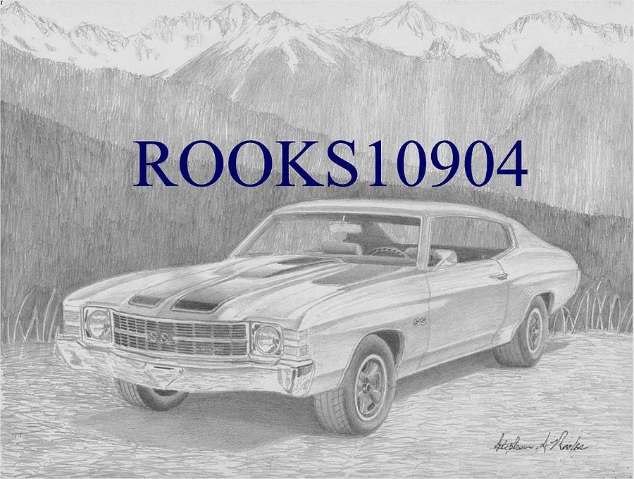 1971 Chevrolet Chevelle Ss Muscle Car Art Print by Stephen Rooks