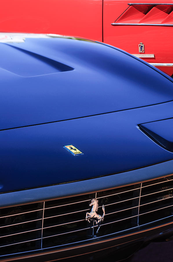 1971 Ferrari 365 GTC-4 Grille Emblem -1541c Photograph by Jill Reger
