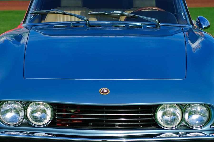 Car Photograph - 1971 Fiat Dino 2.4 Grille by Jill Reger
