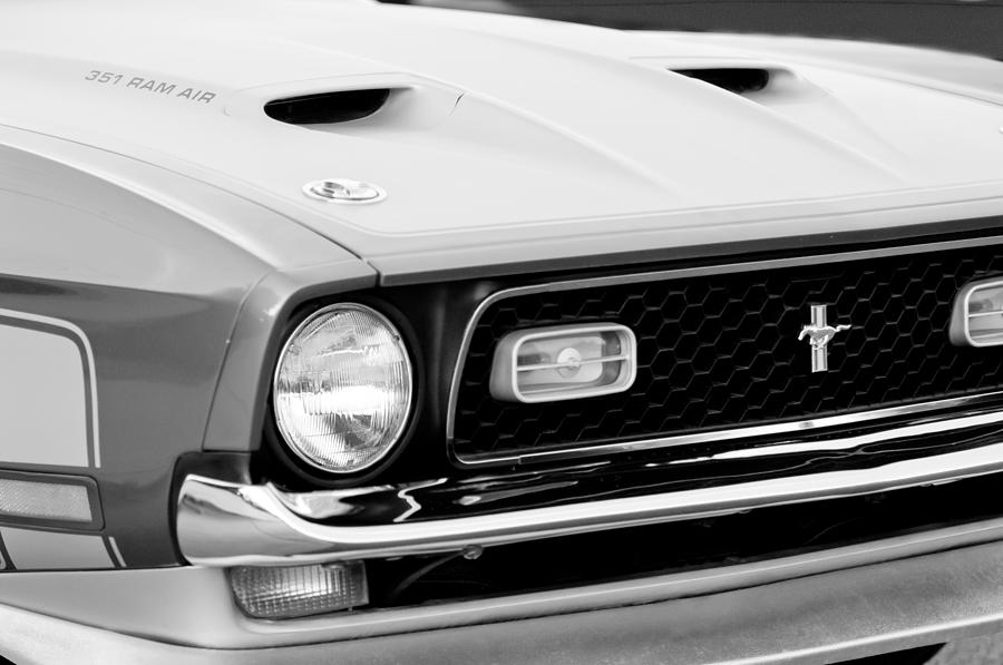 1971 Ford Mustang Boss 351 Cleveland Grille Photograph By Jill Reger 