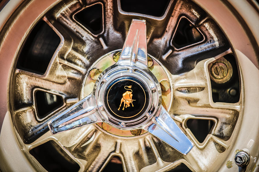 1971 Lamborghini Miura SV Wheel Emblem -0982c Photograph by Jill Reger