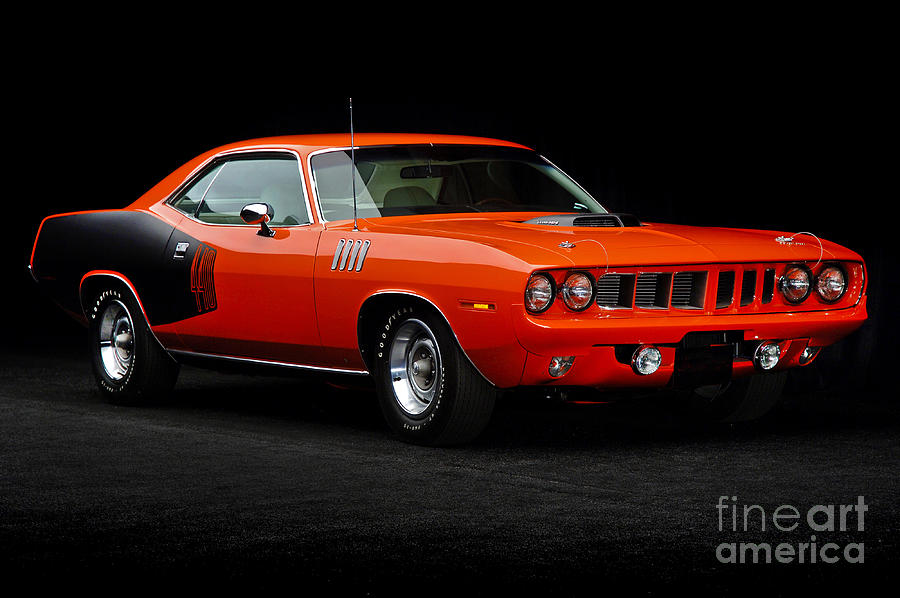 Vintage Photograph - 1971 Plymouth Cuda 440 by Howard Koby