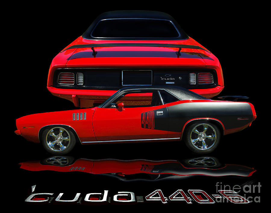 1971 Plymouth Cuda 440 Six Pack Photograph by Peter Piatt