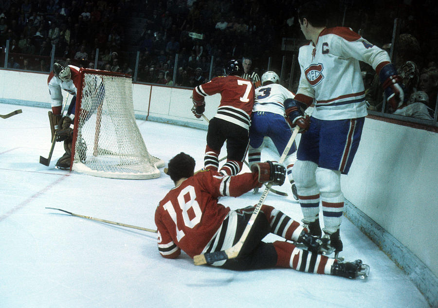 1971 Stanley Cup Finals:  Chicago Blackhawks v Montreal Canadiens Photograph by Melchior DiGiacomo