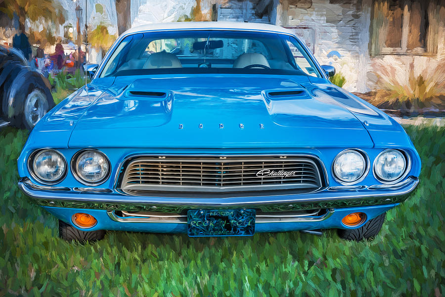 1972 Dodge 340 Challenger Painted Photograph by Rich Franco
