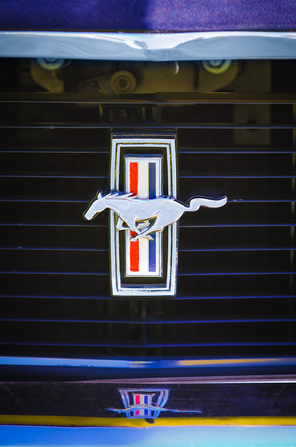 1972 Ford Mustang Boss 302 Grille Emblem Photograph by Jill Reger - Pixels