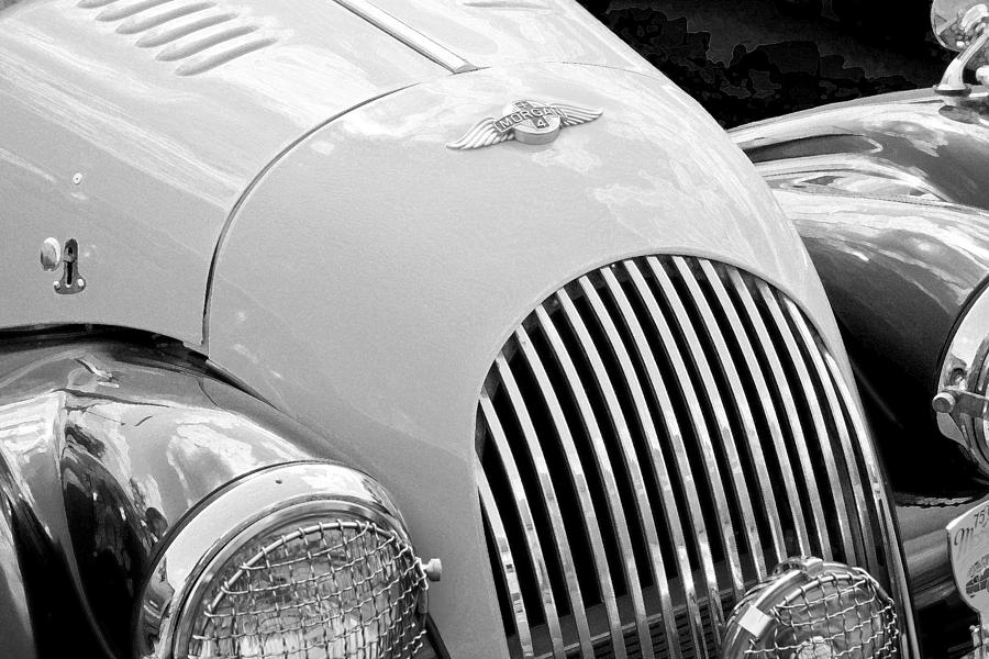 1972 Morgan B and W Photograph by Rich Franco