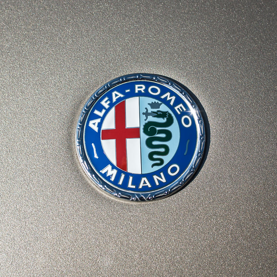 1973 Alfa Romeo GTV Emblem -0226c55 Photograph by Jill Reger