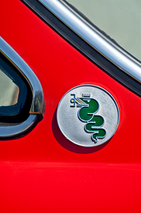 1974 Alfa Romeo GTV Emblem  Photograph by Jill Reger