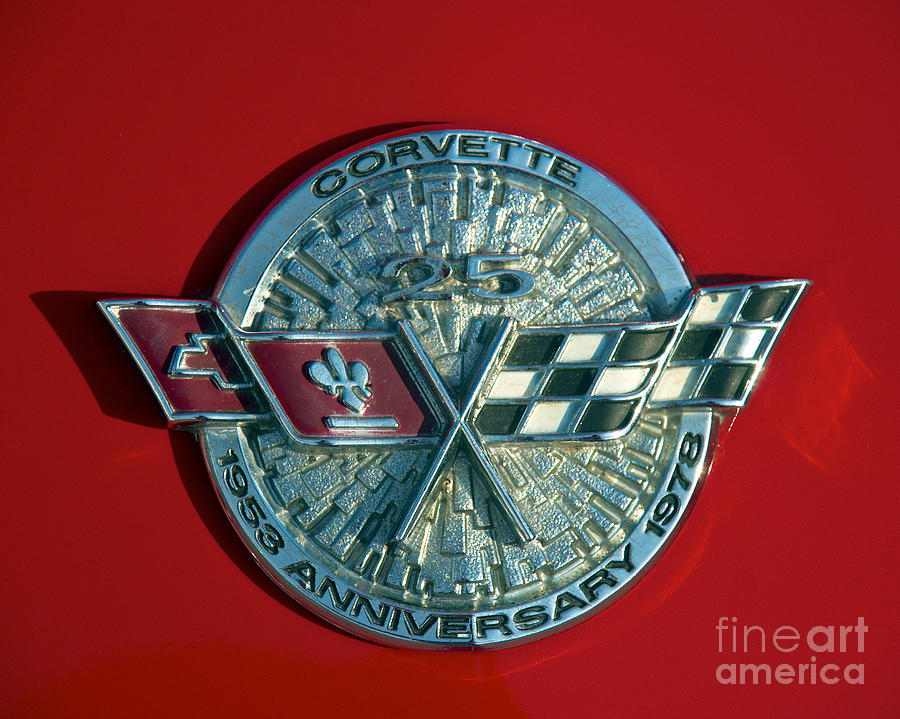1974 Chevy Corvette Logo Photograph by Mark Dodd
