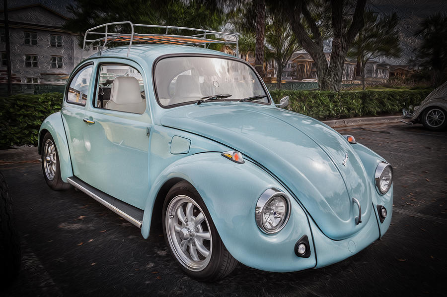 Vintage Photograph - 1974 Volkswagen Beetle VW Bug by Rich Franco