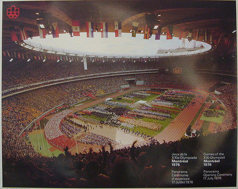 Montreal Expos at Olympic Stadium Panoramic Poster - the Stadium