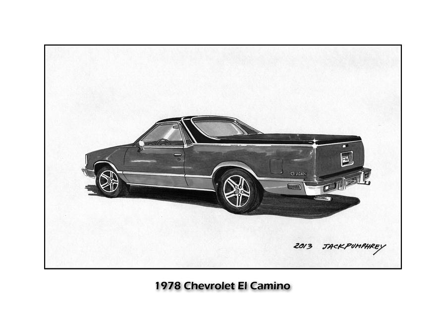 1978 Chevrolet El Camino Painting by Jack Pumphrey