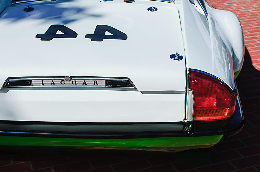 1978 Jaguar XJ-S Group 44 Trans-AM Race Car Taillight Emblem Photograph by Jill Reger