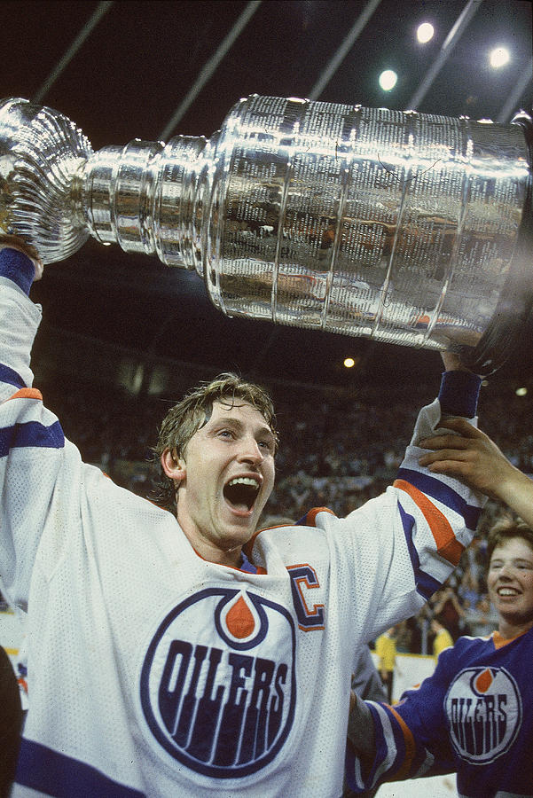 1984 Stanley Cup Finals - Game 5:  New York Islanders v Edmonton Oilers Photograph by B Bennett