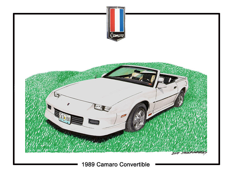 1989 Camaro Convertible Painting by Jack Pumphrey