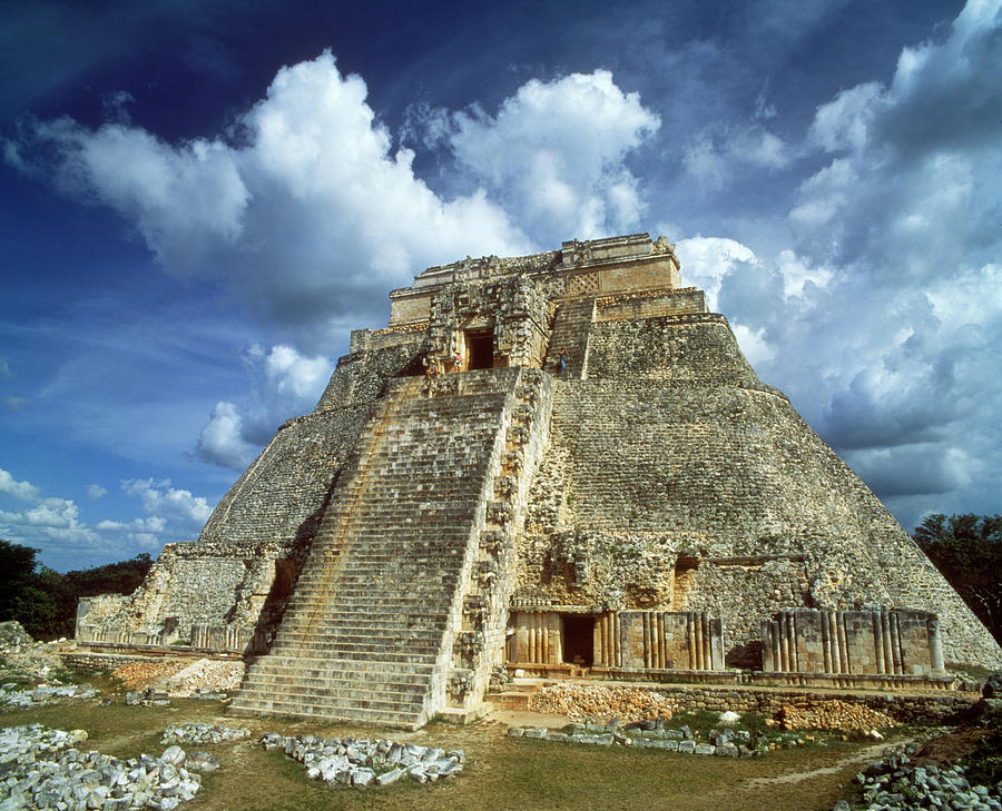 1990s Ruins Of Mayan Pyramid At Uxmal Photograph by Vintage Images ...