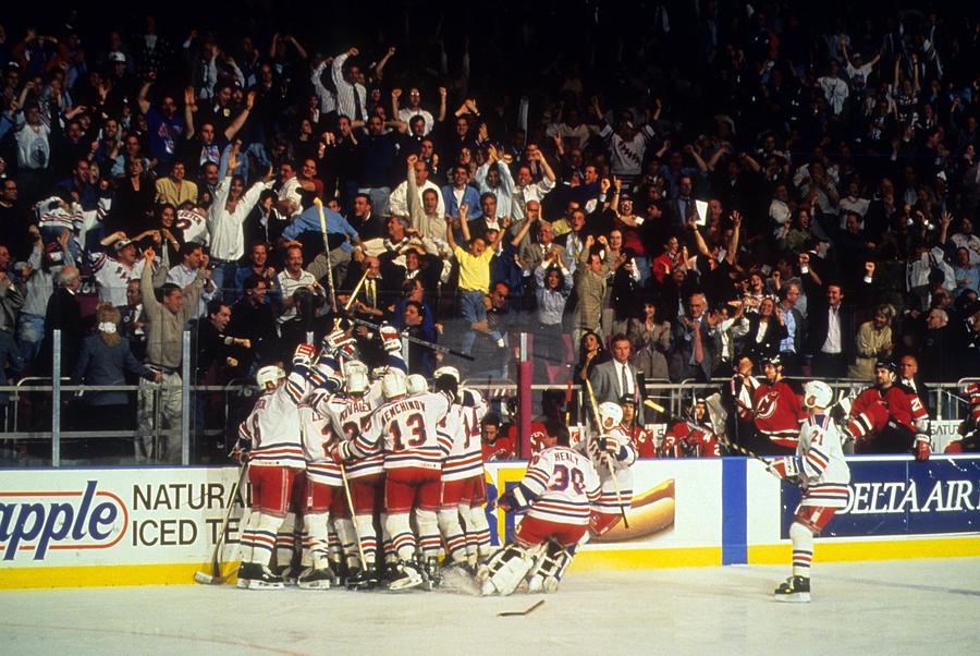 1994 Eastern Conference Finals - Game 7:  New Jersey Devils v New York Rangers Photograph by B Bennett