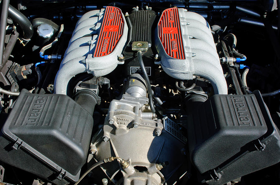 1995 Ferrari Testarossa F512 M Engine Photograph by Jill Reger