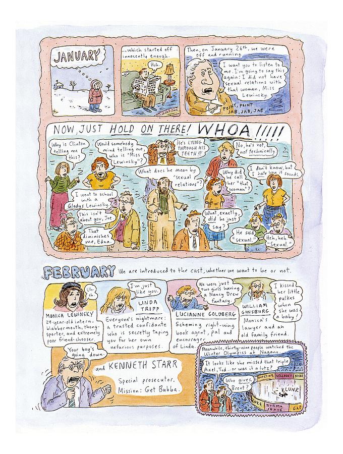 1998: A Look Back Drawing by Roz Chast