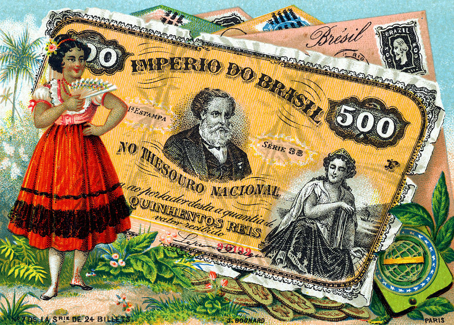 19th C. Brazilian Commerce and Culture Painting by Historic Image