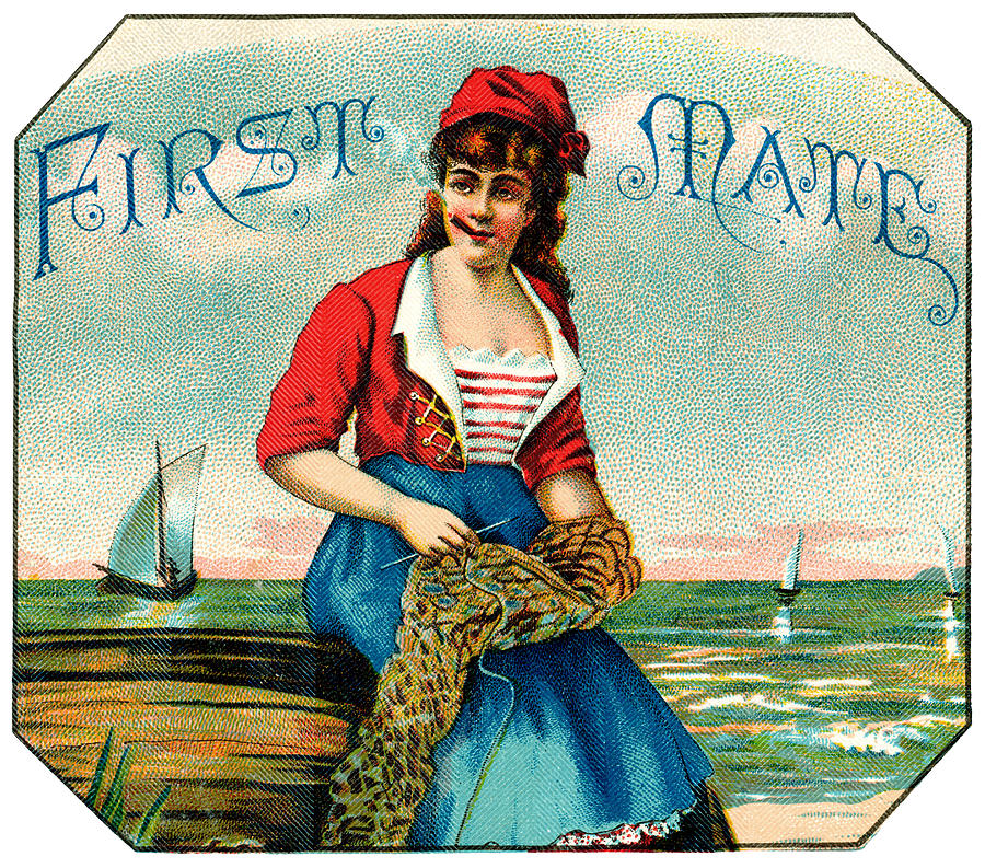 19th C. First Mate Cigars Painting by Historic Image
