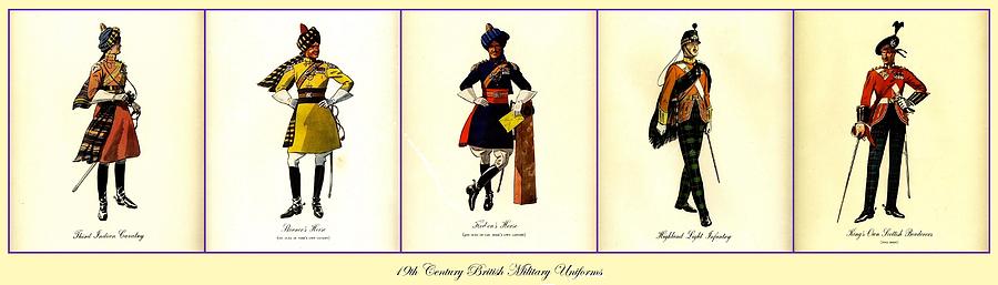 19th Century British Military Uniforms Photograph by Don Struke