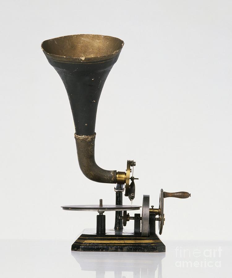 19th Century Gramophone Photograph by Dave King / Dorling Kindersley / Science Museum, London
