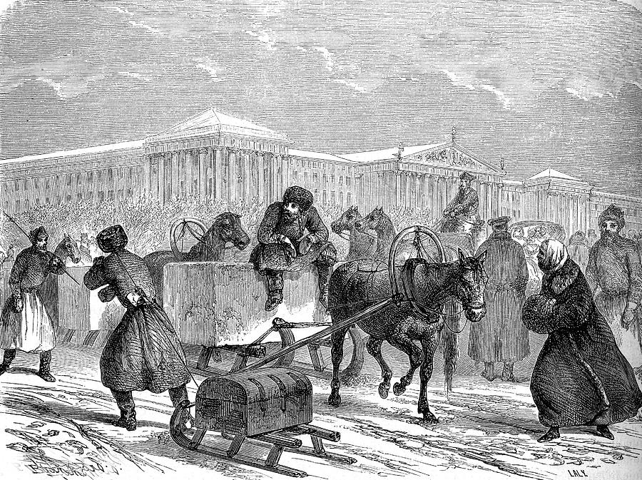 19th Century Ice Transportation Photograph by Collection Abecasis