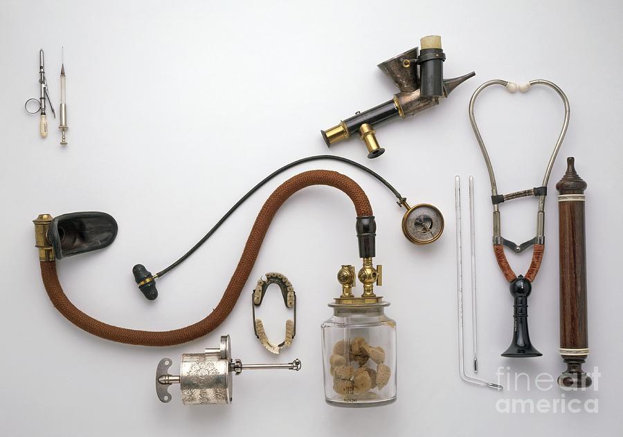 19th Century Medical Inventions Photograph by Dave King / Dorling Kindersley / Science Museum, London
