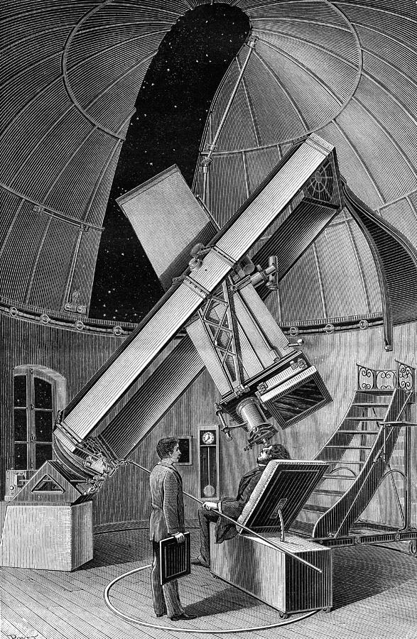 19th Century Parallactic Telescope Photograph by Collection Abecasis/science Photo Library