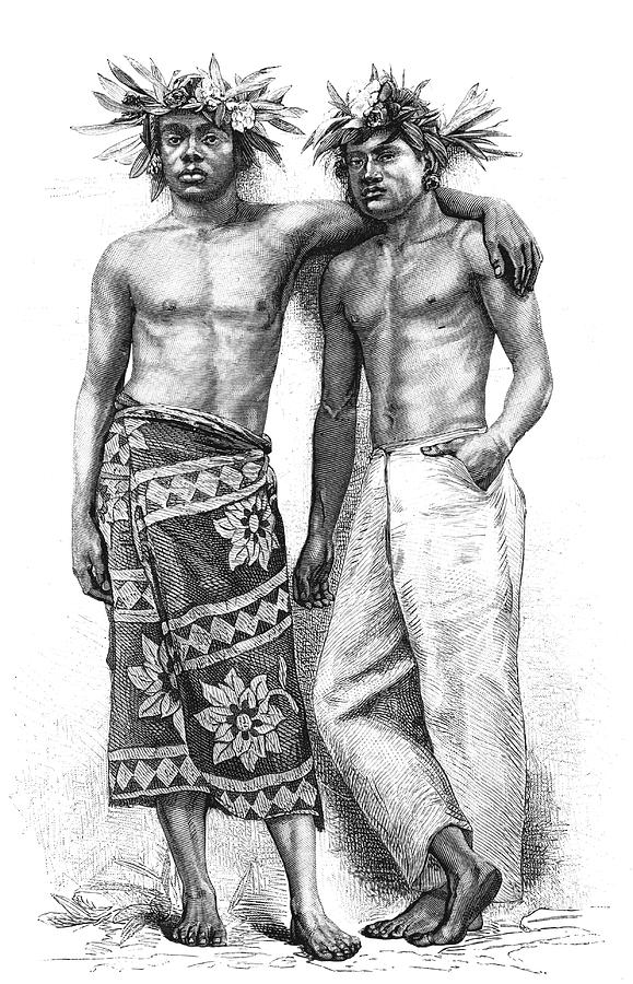 19th Century Tahitian People Photograph by Collection Abecasis