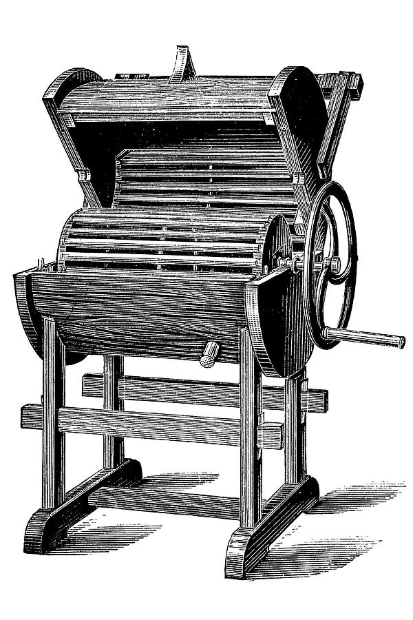 19th Century Washing Machine Photograph by Bildagentur-online/tschanz