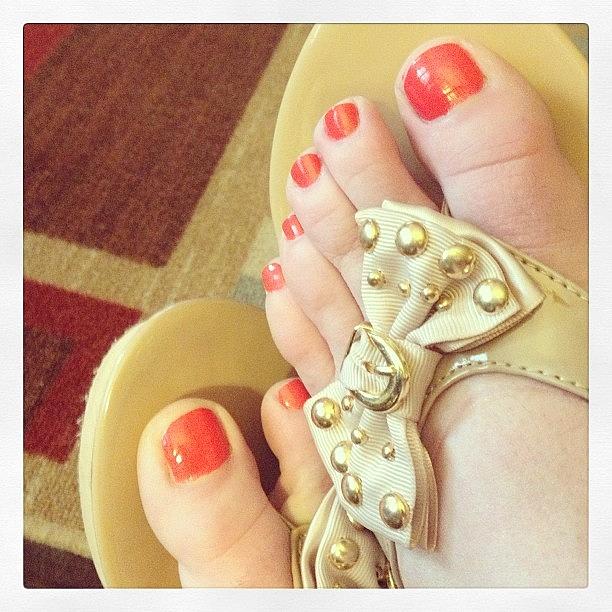 Spring Photograph - 1st Pedicure Of #spring #2013 by Melissa Lutes