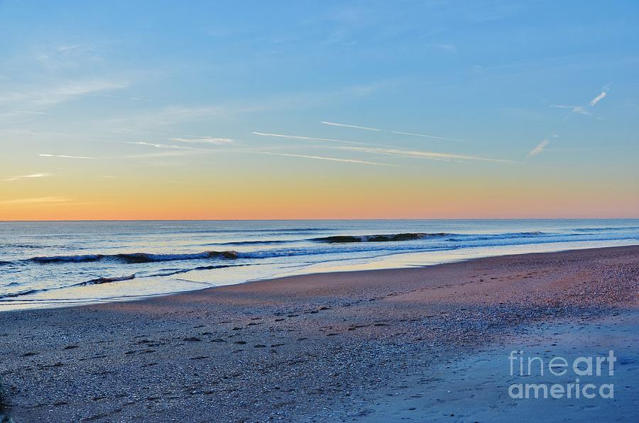 1st Sunrise Of 2015 At Wrightsville Beach NC Photograph by Bob Sample