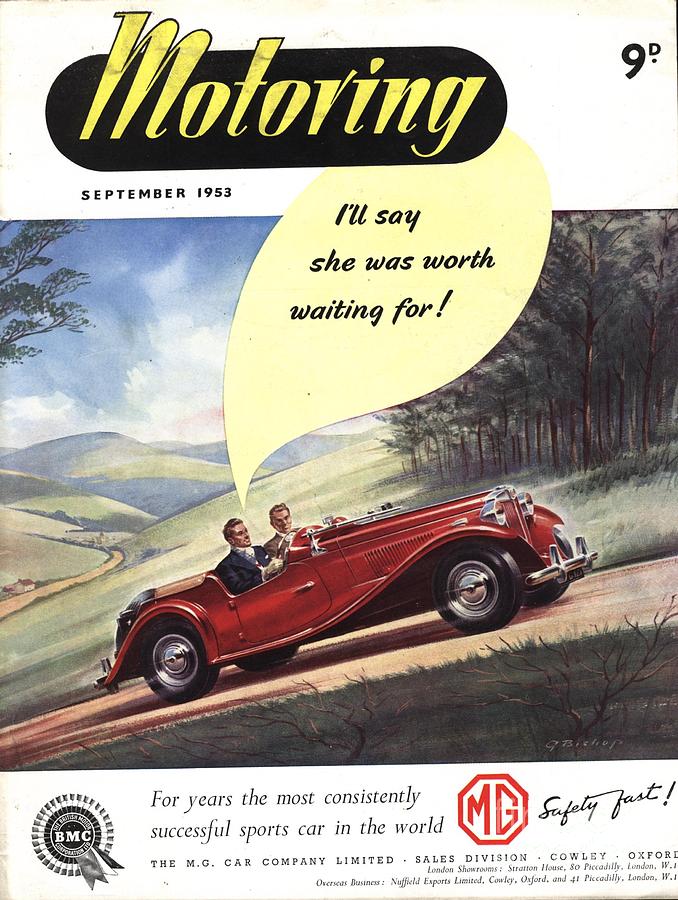 1950s Uk Cars Mg Convertibles #2 Drawing by The Advertising Archives ...